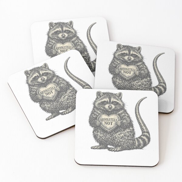 Item preview, Absolutely not Raccoon Valentines designed and sold by iLamshop.