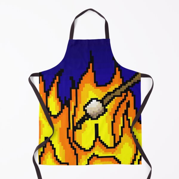 Item preview, Roasting marshmallows cute camping pixel art designed and sold by mellowmornings.