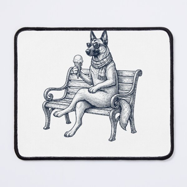 Item preview, Belgian Malinois Ice Cream Dog Mom Dad designed and sold by DoodleTortle.