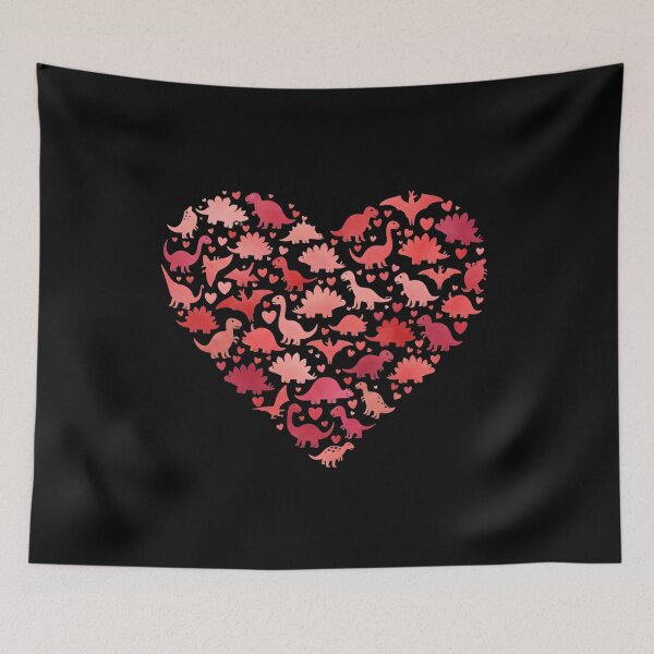 Item preview, Dinosaur Heart, Valentine's Day, Cute Retro Kids, Boys Dino, Valentine Dinosaur Toddler designed and sold by DesignDenDo ⭐⭐⭐⭐⭐.