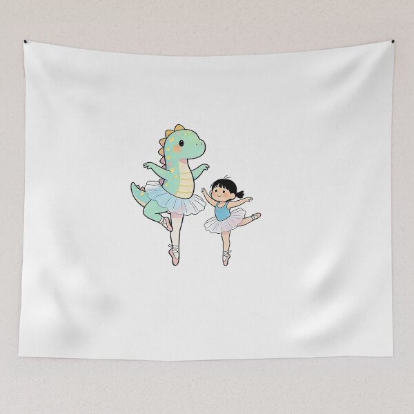 Item preview, Ballet Dino & Little Ballerina | Cute Mother Daughter Matching designed and sold by PrintStichCo.