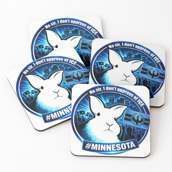 Item preview, Disapproving Rabbits No Sir, I Don’t Approve of ICE – Protest Bunny Logo | Anti ICE Activism Design designed and sold by ArminGreen.
