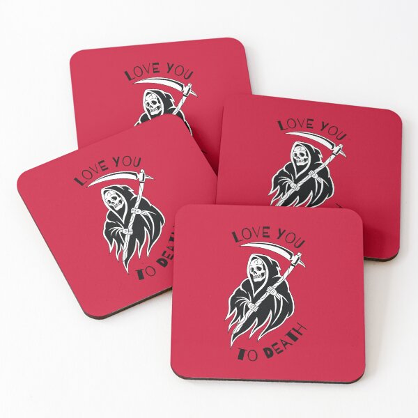 Item preview, Love You to Death | Black on Red designed and sold by annemyne.