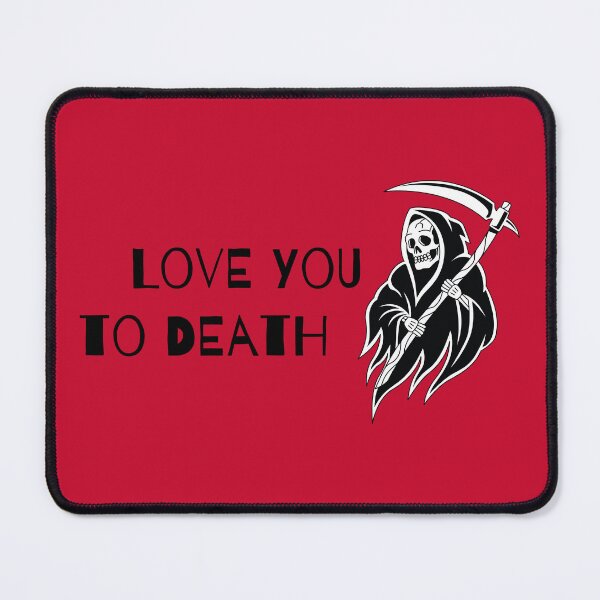Item preview, Love You to Death | Black on Red designed and sold by annemyne.