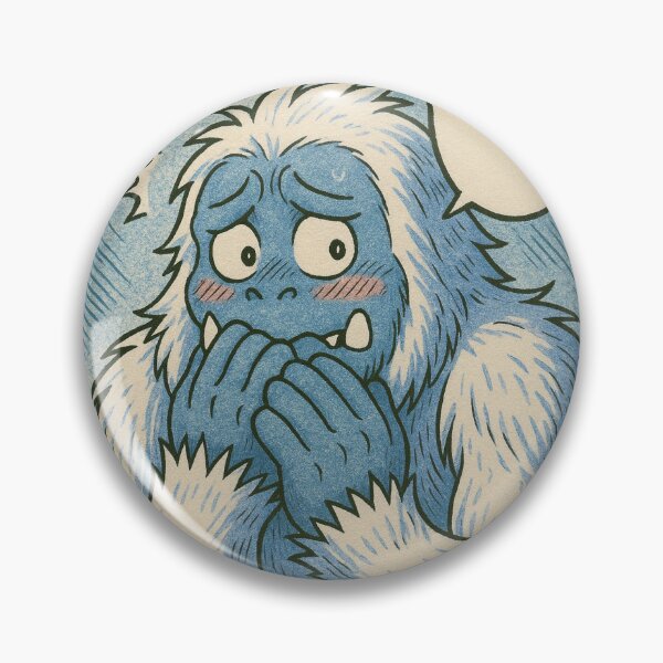 Item preview, Nervous Blue Furry Monster  designed and sold by ARTGENERATESART.