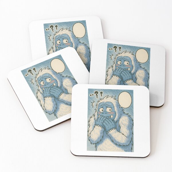 Item preview, Nervous Blue Furry Monster  designed and sold by ARTGENERATESART.