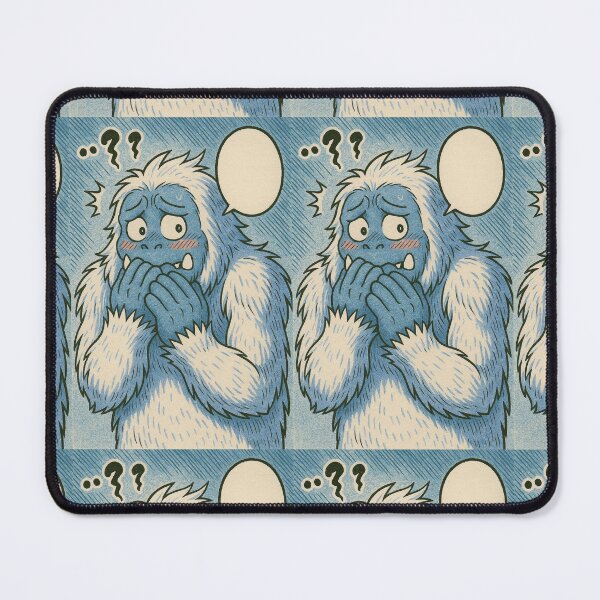 Item preview, Nervous Blue Furry Monster designed and sold by ARTGENERATESART.