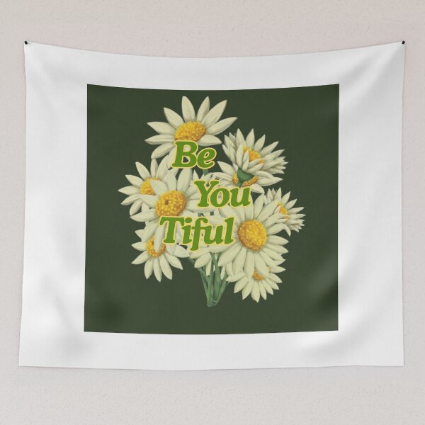Item preview, Be You Tiful – Floral Self Love Daisy Illustration designed and sold by teevraa.