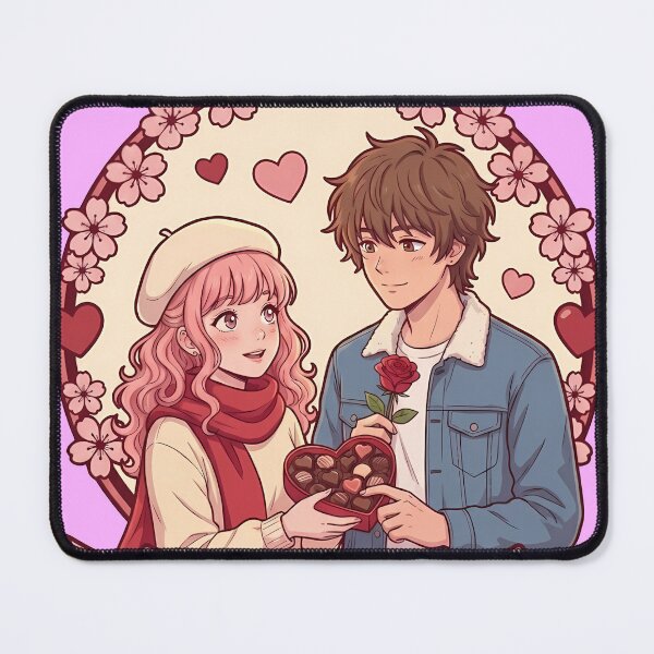 Item preview, Sweetheart Club Anime Couple - Valentine's Day Aesthetic Art designed and sold by MugenAnime.