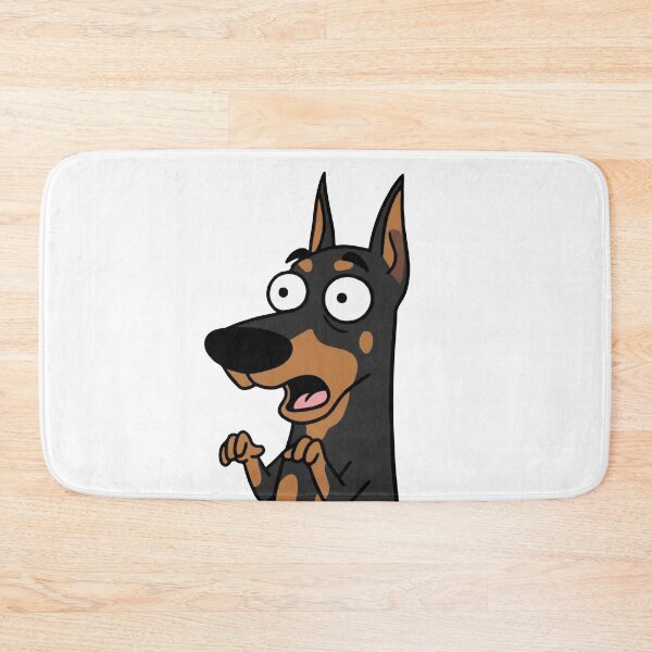Item preview, Surprised Goofy Doberman Face designed and sold by WhatsupDawg.