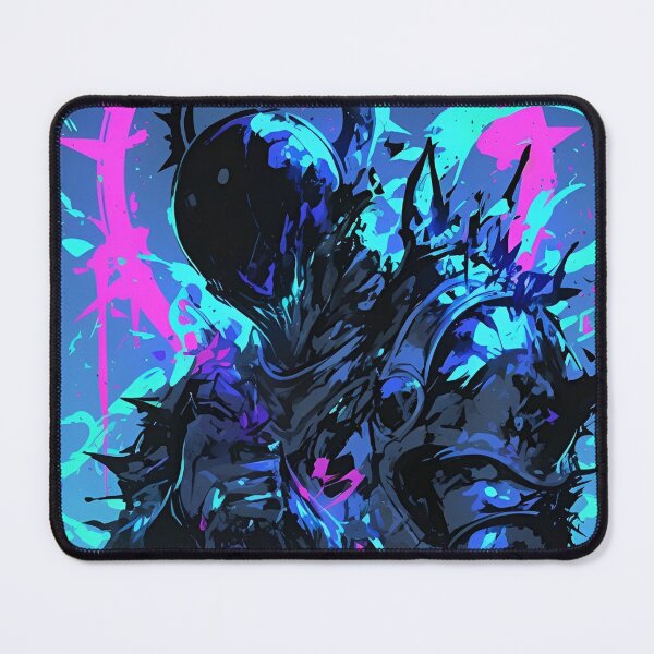 Item preview, Neon Abyss Knight – Cyber Dark Fantasy Warrior Art designed and sold by Dyan4.