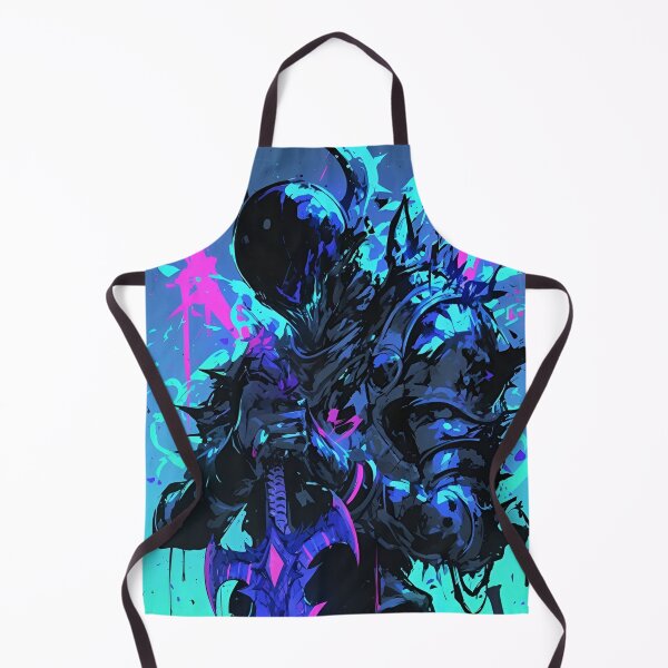Item preview, Neon Abyss Knight – Cyber Dark Fantasy Warrior Art designed and sold by Dyan4.