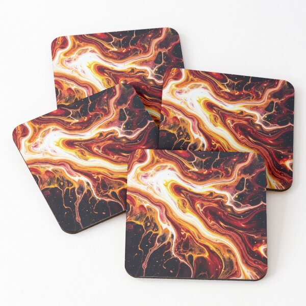 Item preview, Celestial Ignition: Molten Fluid Abstract designed and sold by SmashedApples.