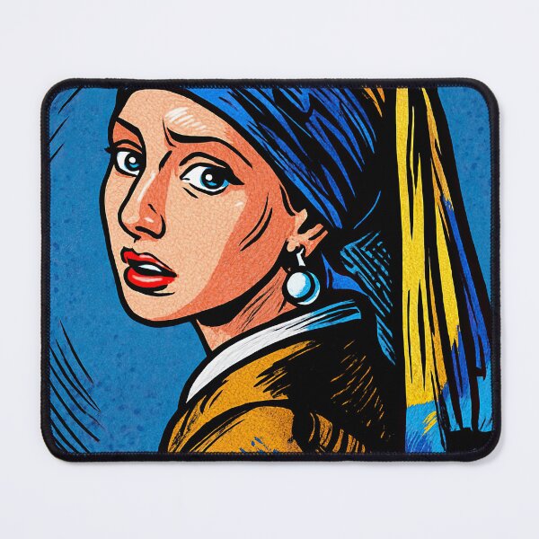 Item preview, Girl with a Pearl Earring | Comics stylCartoone - designed and sold by ComicsFactory.