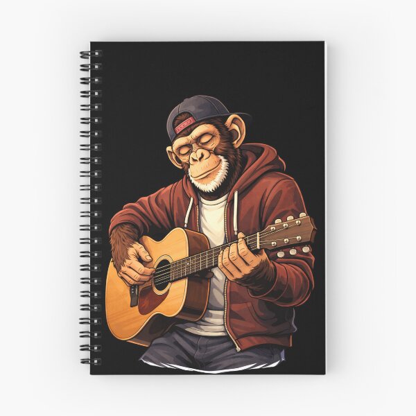 Item preview, Cool Guitar Player Monkey – Relaxed Musician Lifestyle Streetwear Animal Art designed and sold by ColorSplash123.