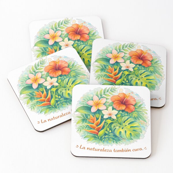 Item preview, Nature Also Heals | Tropical Flowers & Wellness Art designed and sold by Wander Vibes.