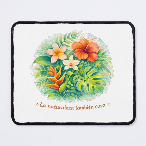 Item preview, Nature Also Heals | Tropical Flowers & Wellness Art designed and sold by Wander Vibes.