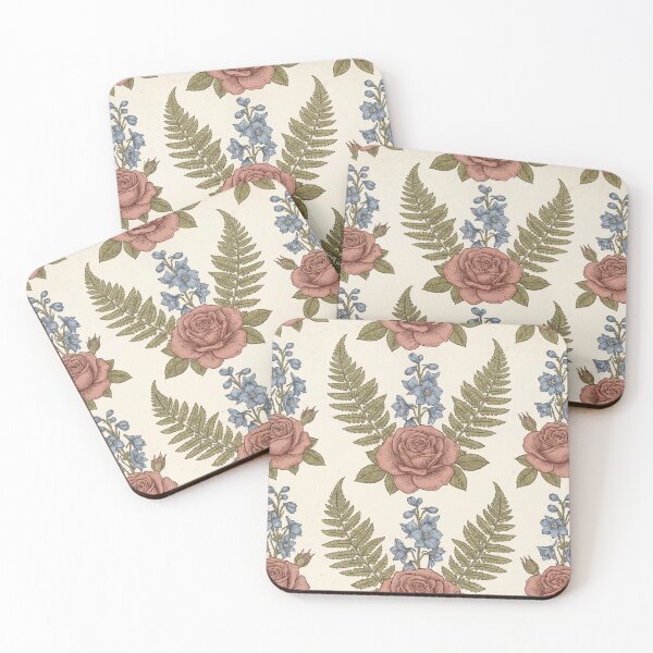 Item preview, Autumn Ferns & Pinecones Pattern designed and sold by MDSDesigns.