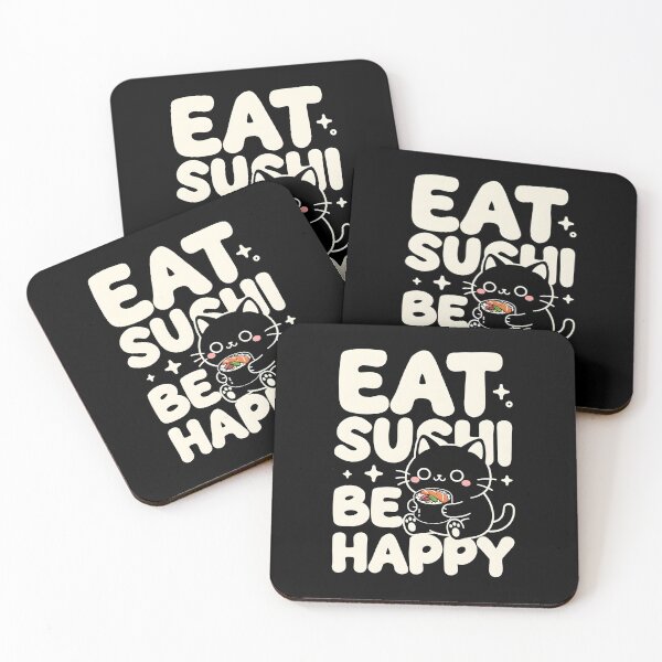 Item preview, Eat Sushi Be Happy designed and sold by dudelinart.