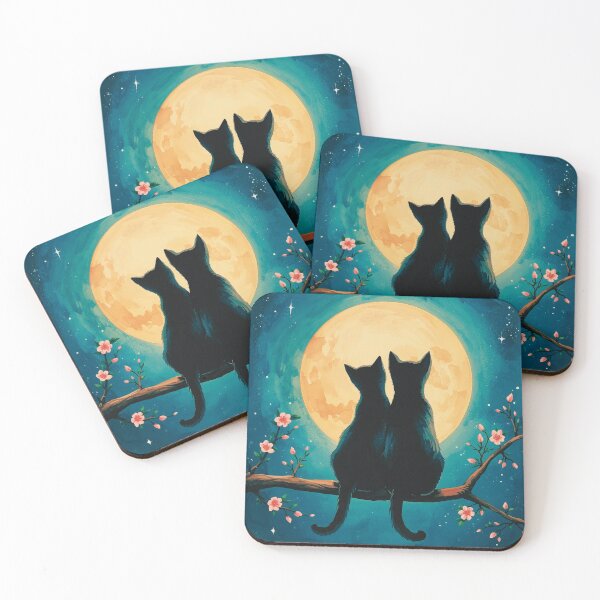 Item preview, Black Cats And The Moon designed and sold by ByNicoleSara.