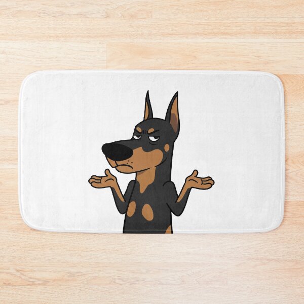Item preview, Sarcastic Doberman Shrug Reaction designed and sold by WhatsupDawg.