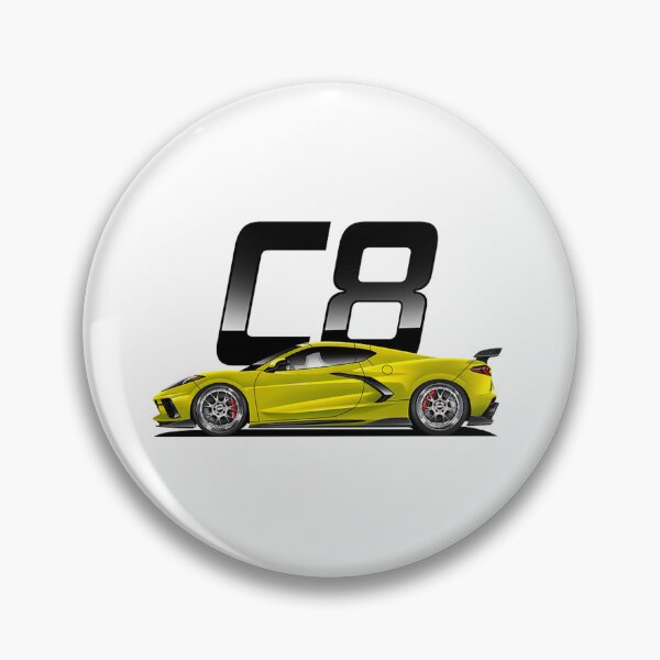 Item preview, Corvette C8 Yellow designed and sold by EK-Digistore.