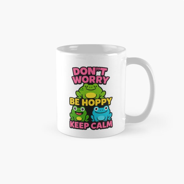 Item preview, Don’t Worry Be Happy Kep Calm | Positive Mindset Quote | Relaxed Uplifting Typography Design designed and sold by PaintedPixels01.