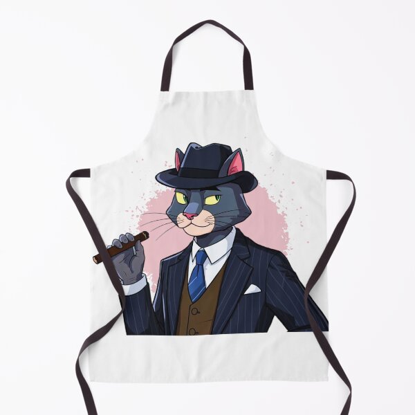 Item preview, Gentleman Cat in Suit and Cigar – Soft Noir Splash Edition designed and sold by ShadyArfaa.