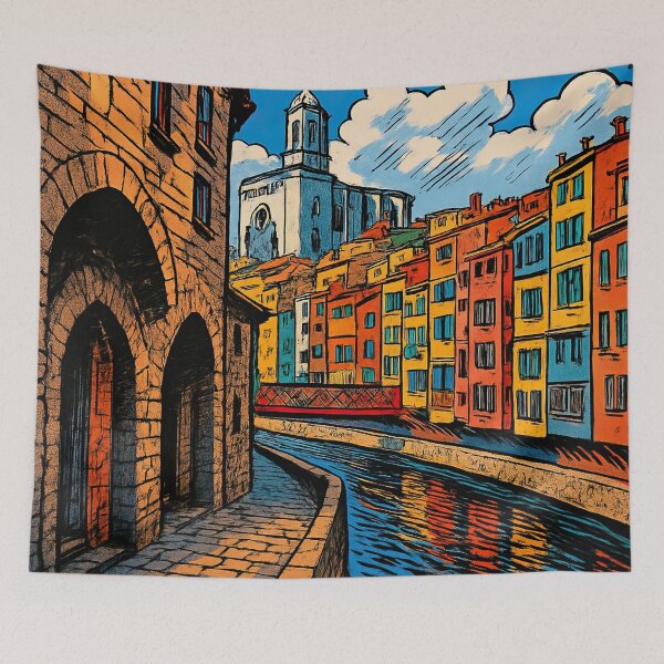 Item preview, Girona, city   | Comics stylCartoone -  designed and sold by ComicsFactory.