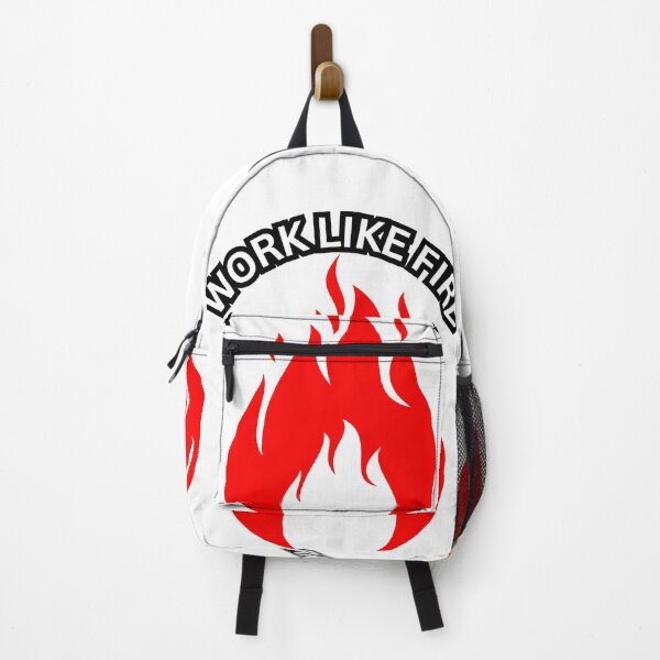 Item preview, Work Like Fire – Hustle Motivation Flame Typography Design designed and sold by teevraa.