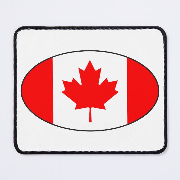 Item preview, Canadian Flag Oval designed and sold by PixVib.