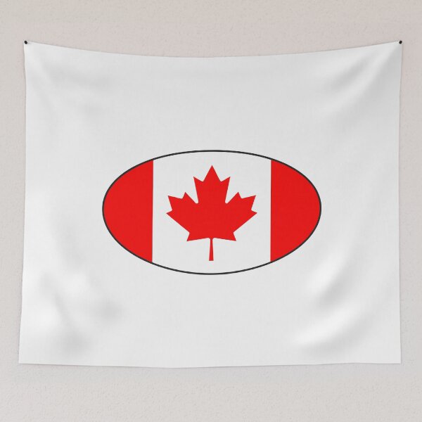 Item preview, Canadian Flag Oval designed and sold by PixVib.