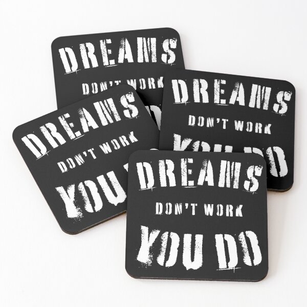 Item preview, Dreams Don’t Work Unless You Do – Hustle Motivation Quote Design designed and sold by MindFuel Studio.