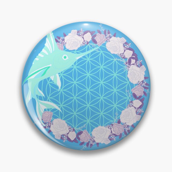 Item preview, Swordfish Totem – Flower of Life, Gentleness and Alignment designed and sold by Herami.