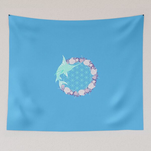 Item preview, Swordfish Totem – Flower of Life, Gentleness and Alignment designed and sold by Herami.