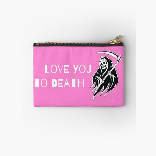 Item preview, Love You to Death | White on Pink designed and sold by annemyne.