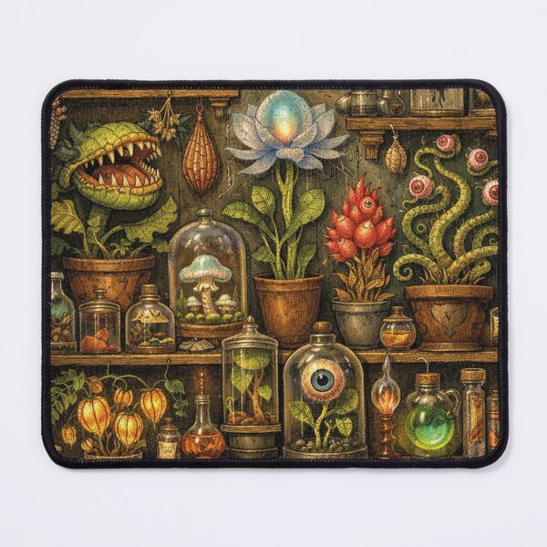Item preview, Magical Cabinet of Wonders – Curiosities Cabinet of Dark Flora designed and sold by Mauswohn.