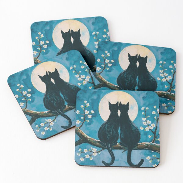Item preview, Full Moon Cats designed and sold by ByNicoleSara.