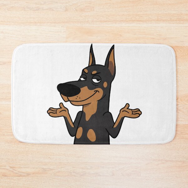Item preview, Smug Doberman Shrug Reaction designed and sold by WhatsupDawg.