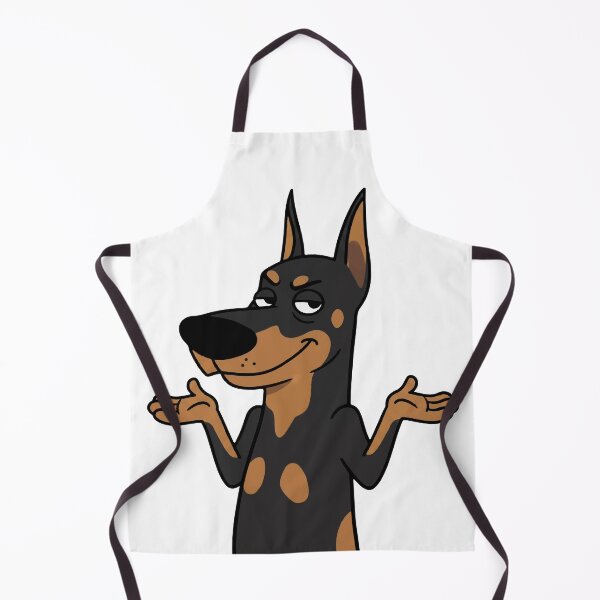 Item preview, Smug Doberman Shrug Reaction designed and sold by WhatsupDawg.