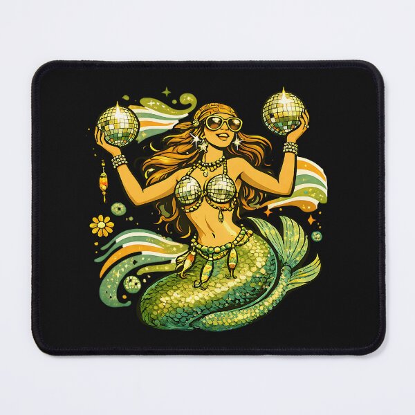 Item preview, Disco Mermaid Queen With Mirror Balls designed and sold by EimSol.