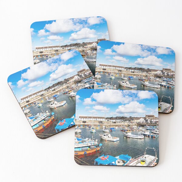 Item preview, Porthleven Harbour, Cornwall – Colourful Fishing Boats and Coastal Village designed and sold by Paul Thompson Photography.