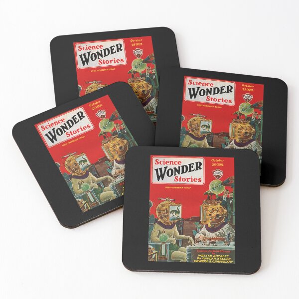 Item preview, Pulp Science Wonder Stories Magazine 1929 20S Vintage Retro Cover Art designed and sold by Nansame.