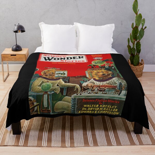 Item preview, Pulp Science Wonder Stories Magazine 1929 20S Vintage Retro Cover Art designed and sold by Nansame.