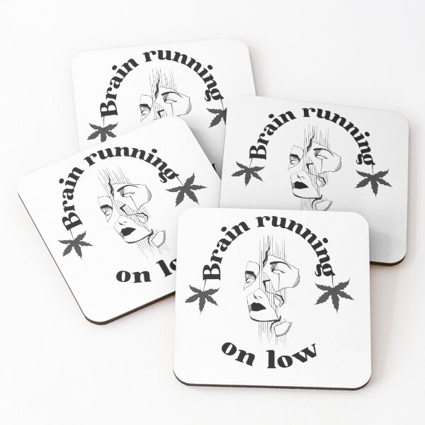 Item preview, Brain Running on Low – Broken Face Minimalist Mental Health Art. designed and sold by Artistry-Nadia.