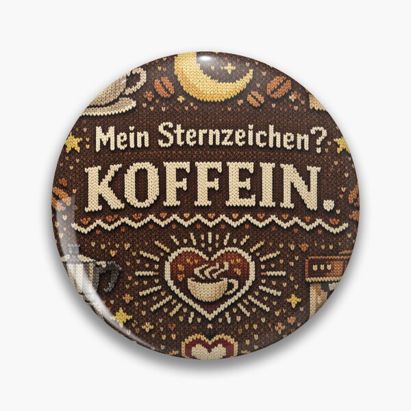 Artikelvorschau, Sternzeichen Koffein – Lustiges Kaffee Spruch Strick Design entworfen und verkauft von Mauswohn.