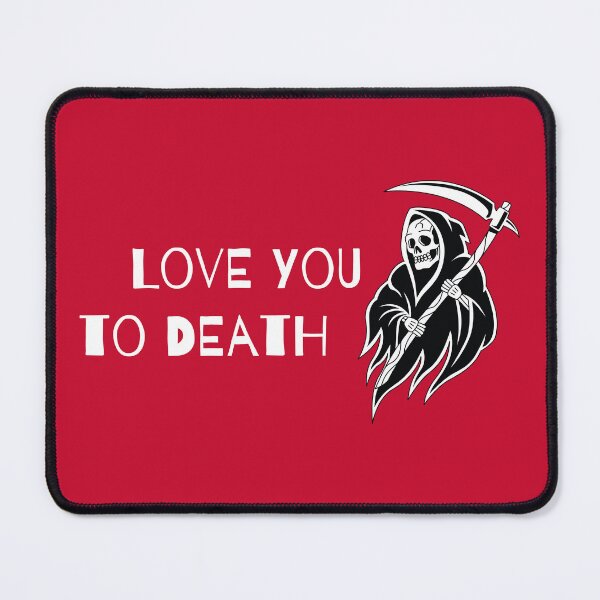 Item preview, Love You to Death | White on Red designed and sold by annemyne.
