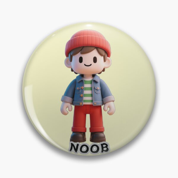 Item preview, Cute 3D Blocky Noob Boy Gamer designed and sold by WhimsyBits.