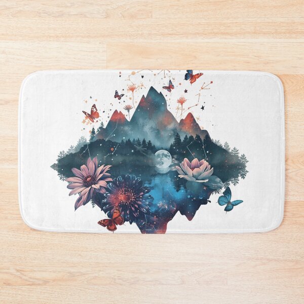 Item preview,  Dreamy Celestial Landscape with Moonlit Lake & Shooting Stars designed and sold by catcurio.