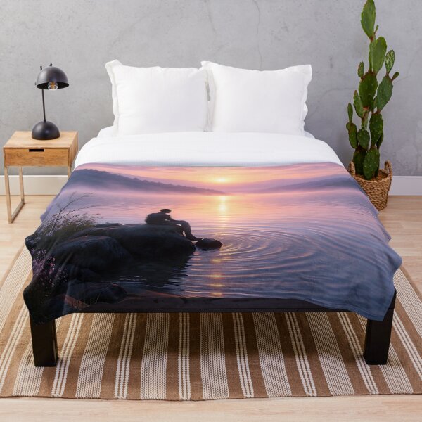 Item preview, Serene Lakeside Moment At Sunrise designed and sold by Aurea Geometry.